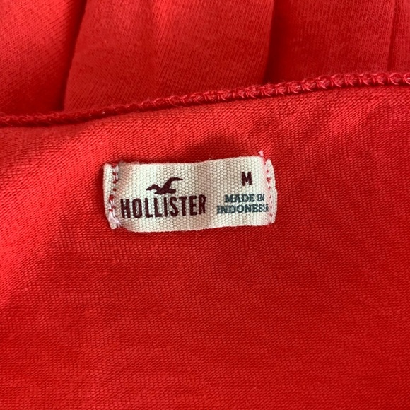 Hollister Peach Cutout Fit & Flare Mini Dress Medium Women’s - Picture 7 of 9